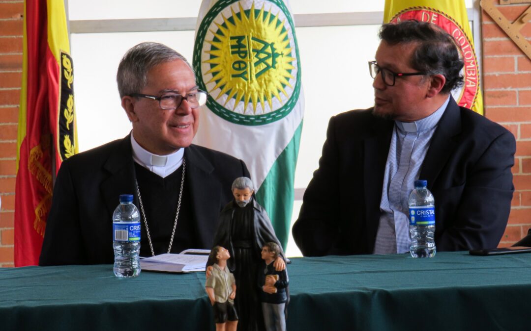 Visita del arzobispo de Bogotá al Calasanz Buenavista