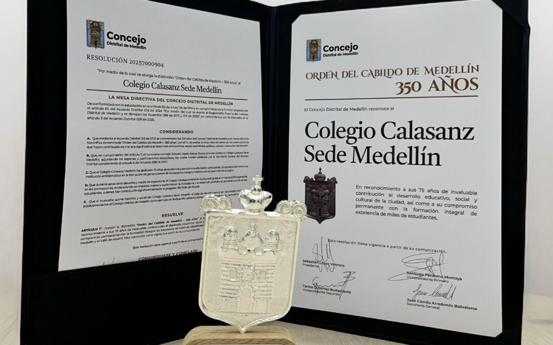 Distinción Orden del Cabildo al Calasanz Medellín